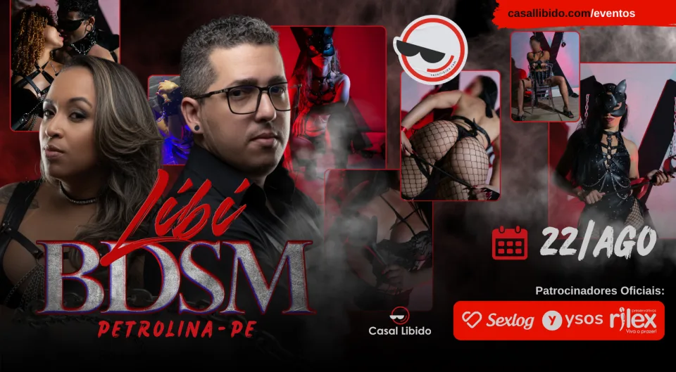 Flyer horizontal da Libi BDSM